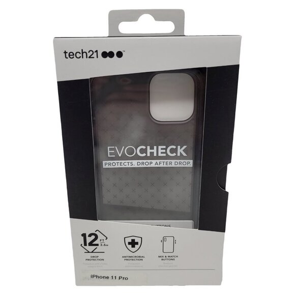Tech21 Evo Check Case for Apple iPhone 11 Pro 5.8" Smokey, Mix & Match Flexible - Picture 1 of 4